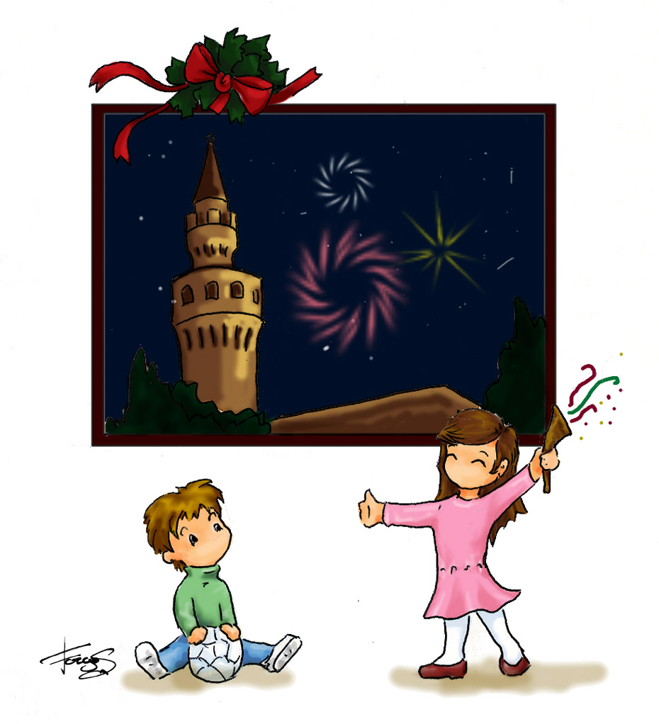 Disegno di Sara Ferrari immagine dell'evento: Capodanno al Castello di Rivalta